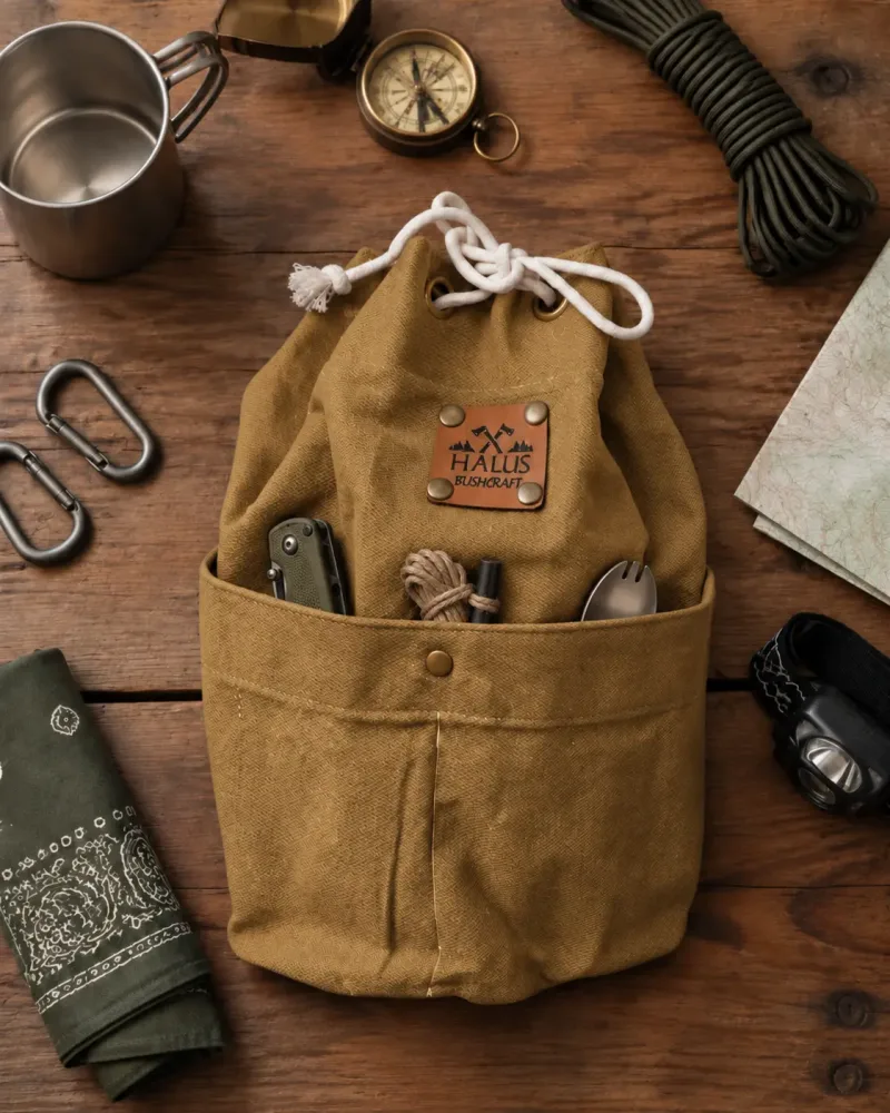 Pocketed Organizer Case, Mustard