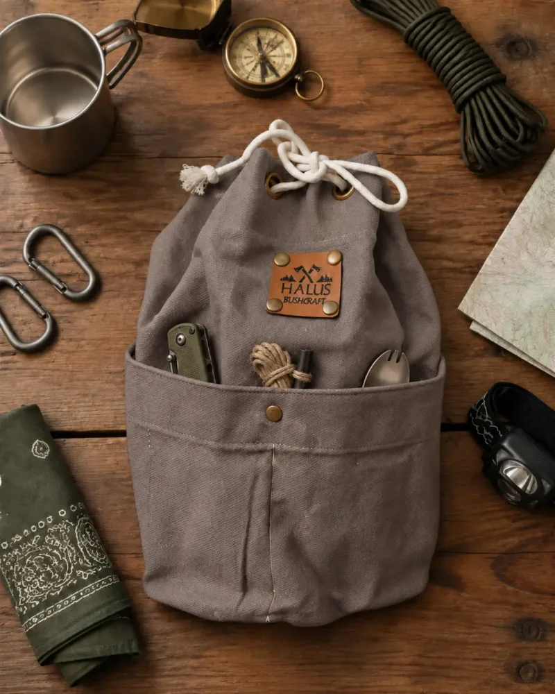 Pocketed Organizer Case, Mink Grey